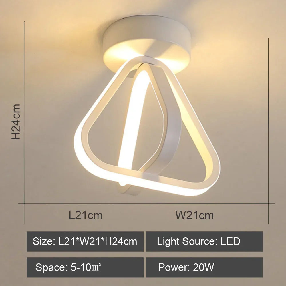 Modern LED Ceiling Lamp for Indoor Lighting Minimalist Chandelier