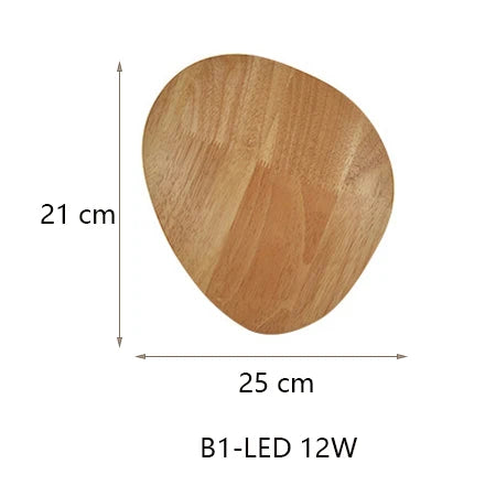 Eclipse Wooden Wall Lamp: Modern Nordic Round LED Design for Bedroom and Aisle