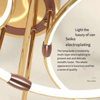 Modern Rings Chandelier for Living Room Dining Bedroom Ceiling Lamp