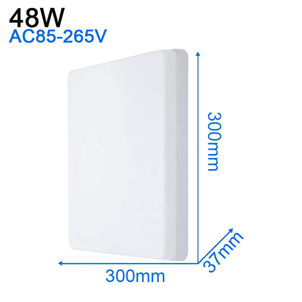 LED Ceiling Light: Modern Ultra-thin Panel, 6-48W, Surface Mounted for Living Room