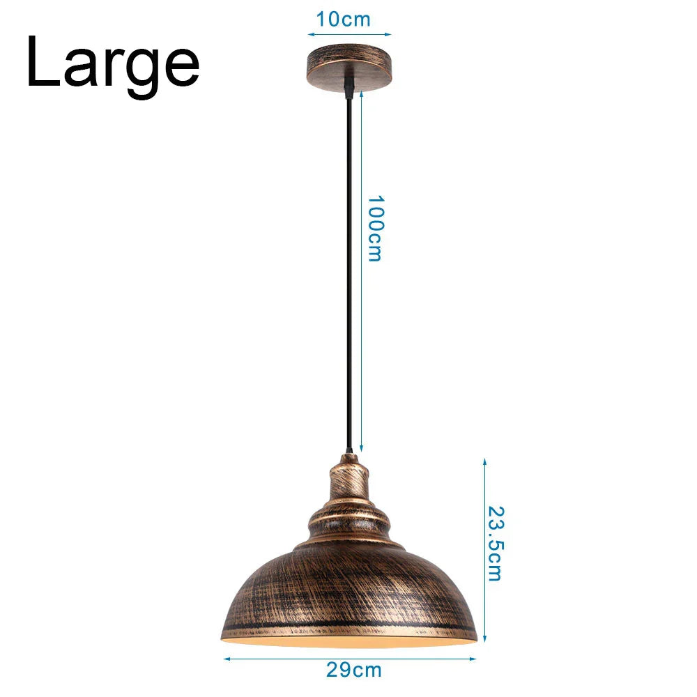 Retro Industrial Pendant Lights Modern Hanging Lamp for Home Kitchen Living Room Decor