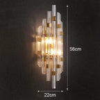 Crystal Wall Lamp: Elegant Lighting for Living Room, Bedroom, and Staircase