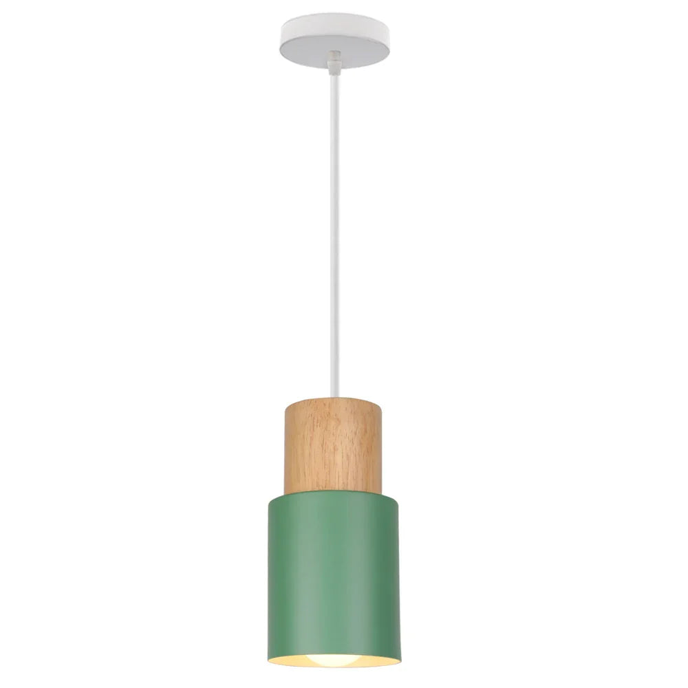 Vintage Modern Wood Pendant Lamp | Nordic Industrial LED Hanging Light