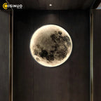 LED Moon Wall Lamp: Modern Indoor Lighting for Bedroom and Living Room Decor