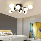 Milk Glass Ceiling Light Modern Ceiling Lamp Living Room Lighting