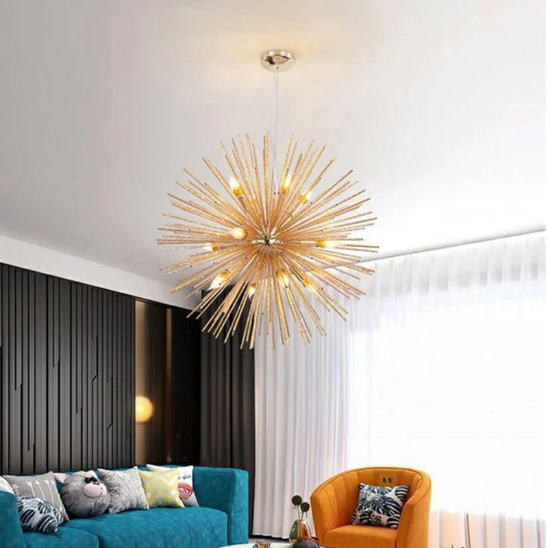 Dandelion Sea Urchin Chandelier LED Indoor Lighting.