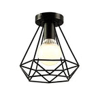 Vintage Industrial LED Ceiling Light Shade for Living Room Kitchen Cage Home Decor
