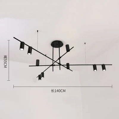 LED Ceiling Chandelier: Scandinavian Post-modern Designer Hanging Lamp for Dining & Living Room