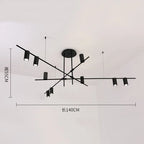 LED Ceiling Chandelier: Scandinavian Post-modern Designer Hanging Lamp for Dining & Living Room