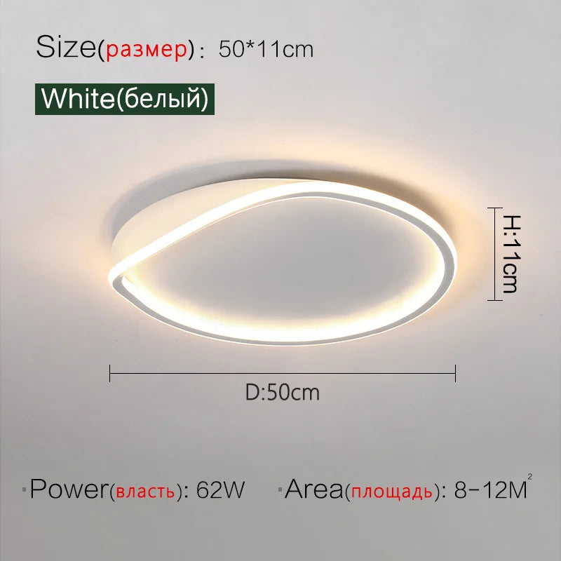 Modern LED Ceiling Lamp for Living Room, Study, Dining Room, Bedroom