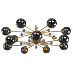 Modern Glass Ball LED Chandelier | Luxury Indoor Hanging Lamps for Living Room