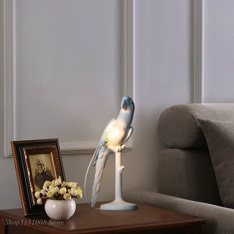 Parrot Table Lamp for Nordic Home Decor Lighting