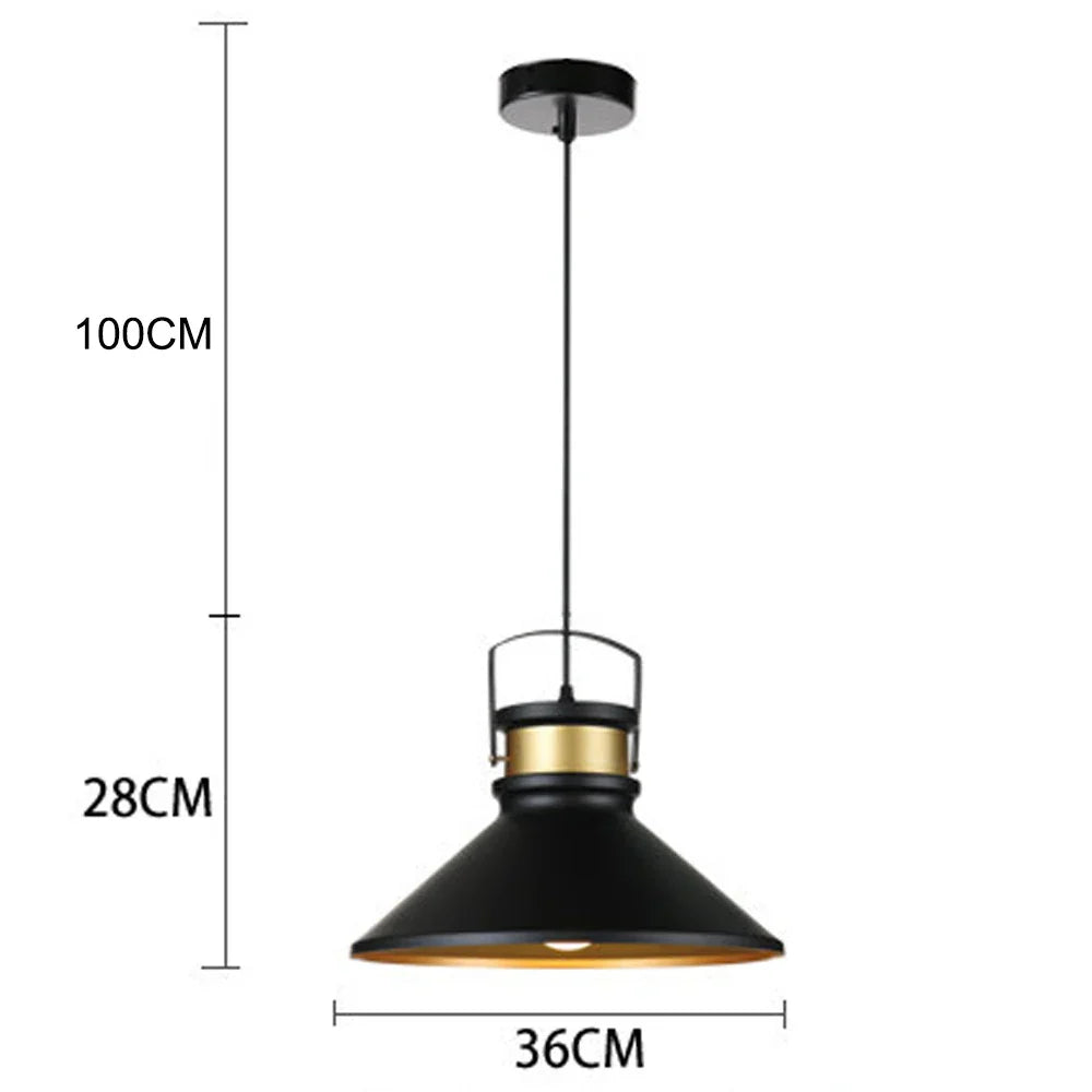 Retro Industrial Pendant Light Nordic Restaurant Hanging Lamp Vintage Fixture