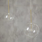 Bubble Glass Ball Pendant Light for Modern Living Room Kitchen Bedroom