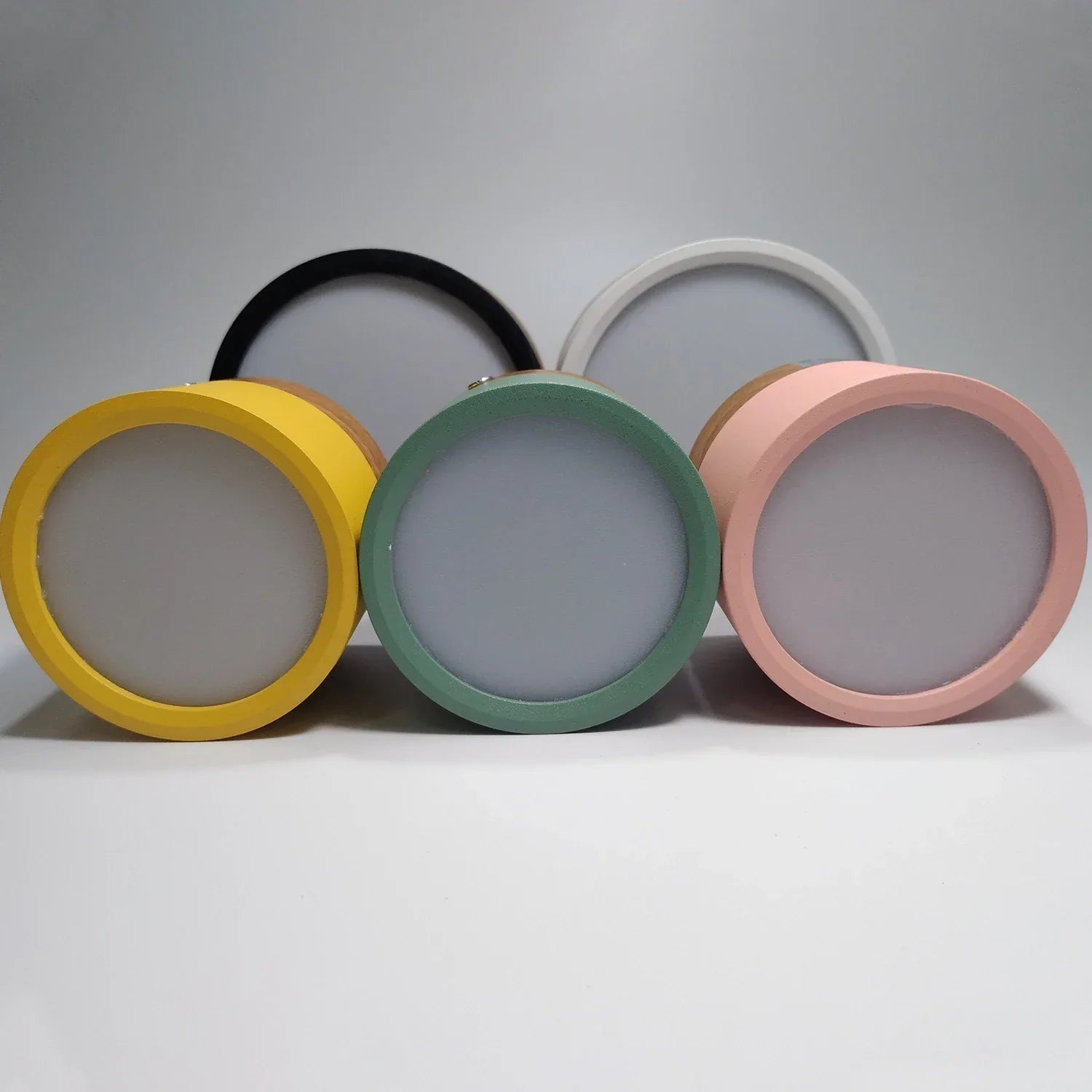 Nordic Color LED Ceiling Lights 5W-12W Aluminum Round Kitchen Ceiling Lamp