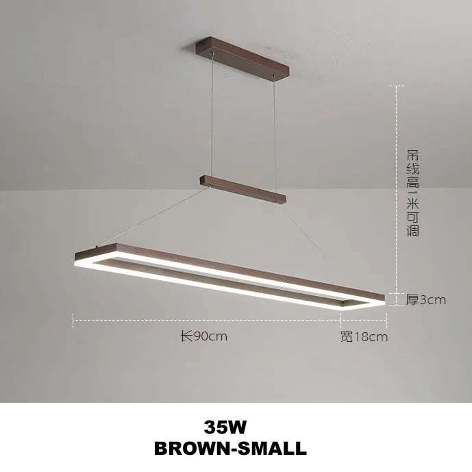 Gold Aluminum LED Chandelier Acrylic Deco Design for Bedroom Kitchen Island