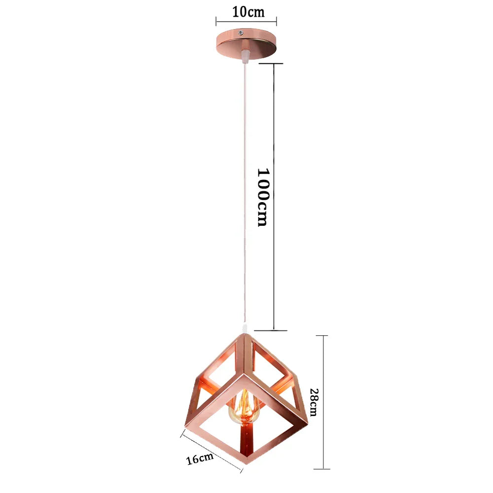 Industrial Pendant Lights E27 LED Hanging Lamp Modern Loft Lighting for Home