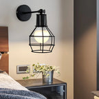 Retro Industrial LED Wall Sconce E27 Bedside Lamp for Home Decor