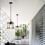 Vintage LED Metal Cage Ceiling Light Fixture for Home Decor