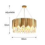 Nordic Modern Crystal Ceiling Chandelier LED Lights for Luxury Home Decor