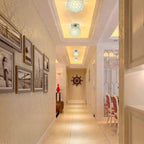 Crystal Ball Ceiling Light: Nordic Vintage LED Fixture for Home Living Room Kitchen Bar Loft