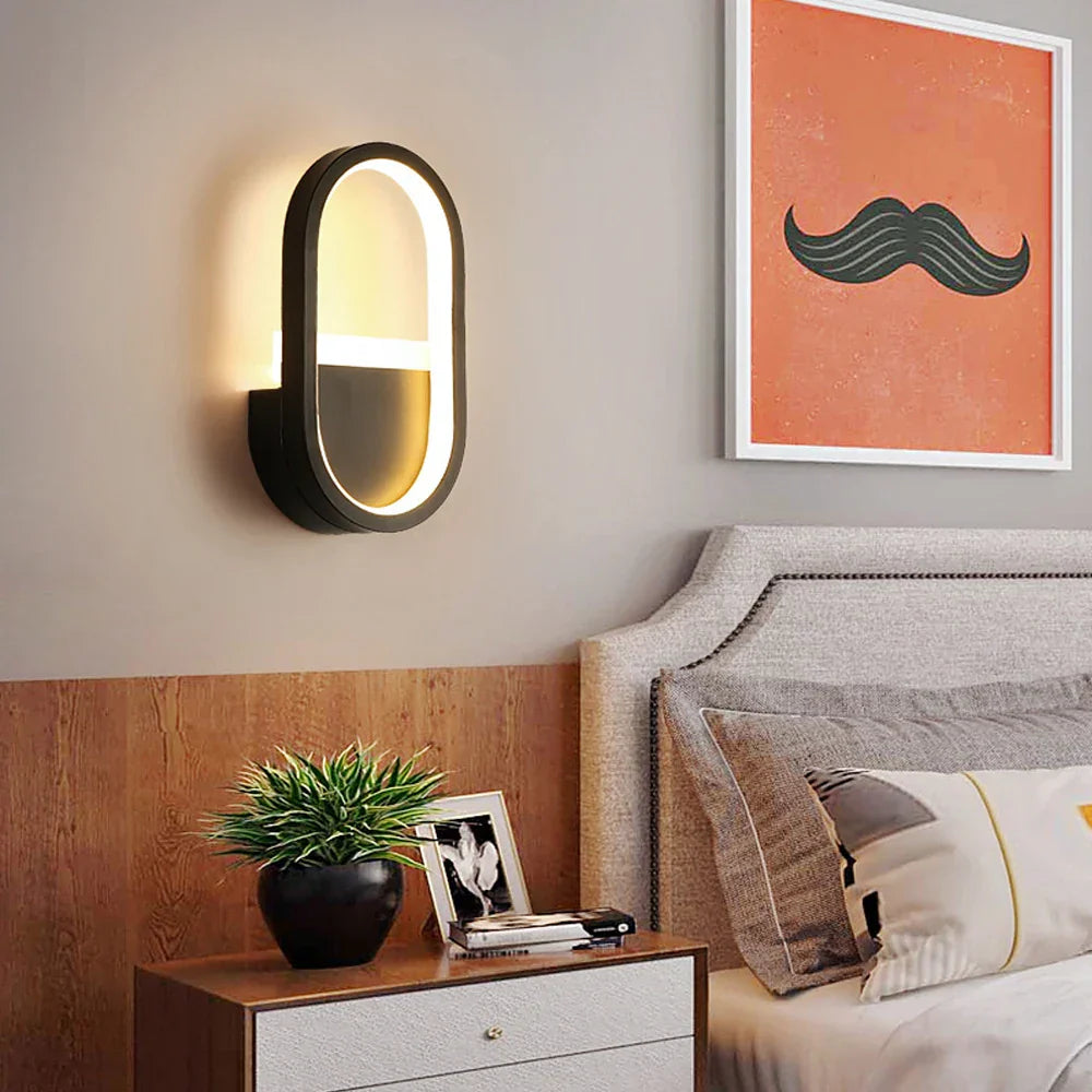 LED Wall Light: Modern Bedroom Bedside Lamp, Living Room Sconce, Home Decor Lighting