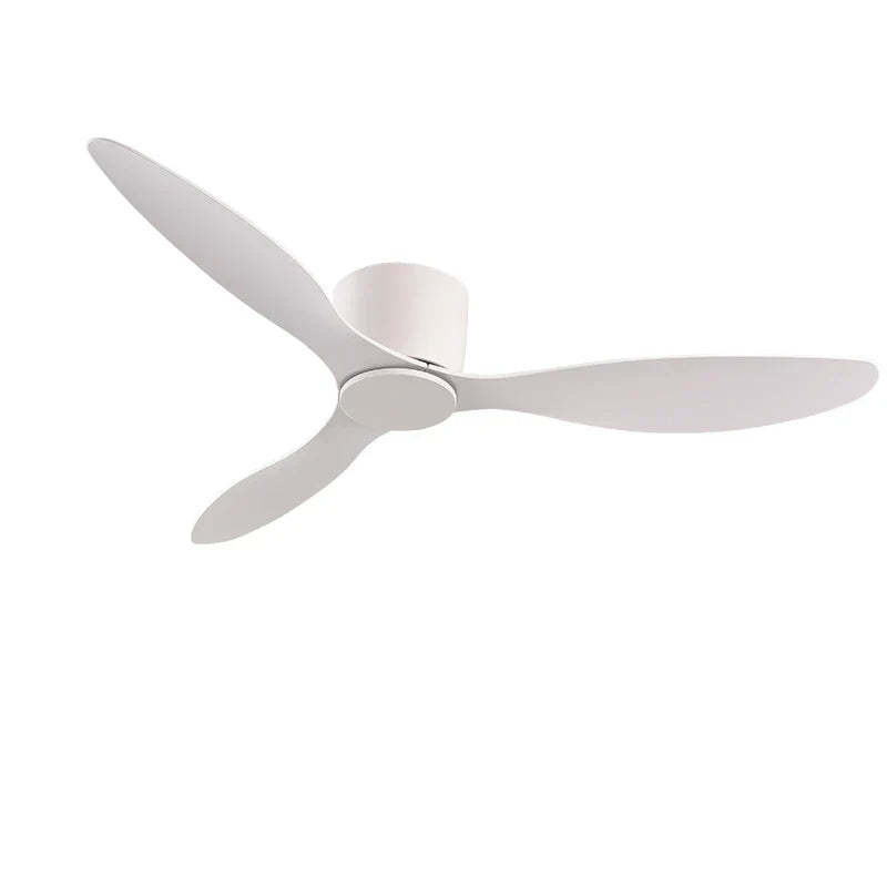 White DC Motor 6-Speed Modern LED Ceiling Fan Without Lights