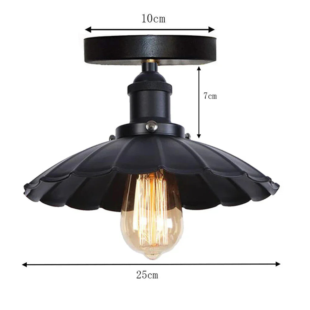 Iron Aisle Ceiling Lights: Industrial Nordic Vintage Kitchen Decor Ceiling Lamp