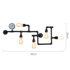 Retro Pipe Wall Lamp | Industrial Nordic Design for Home, Bar, Dining Room