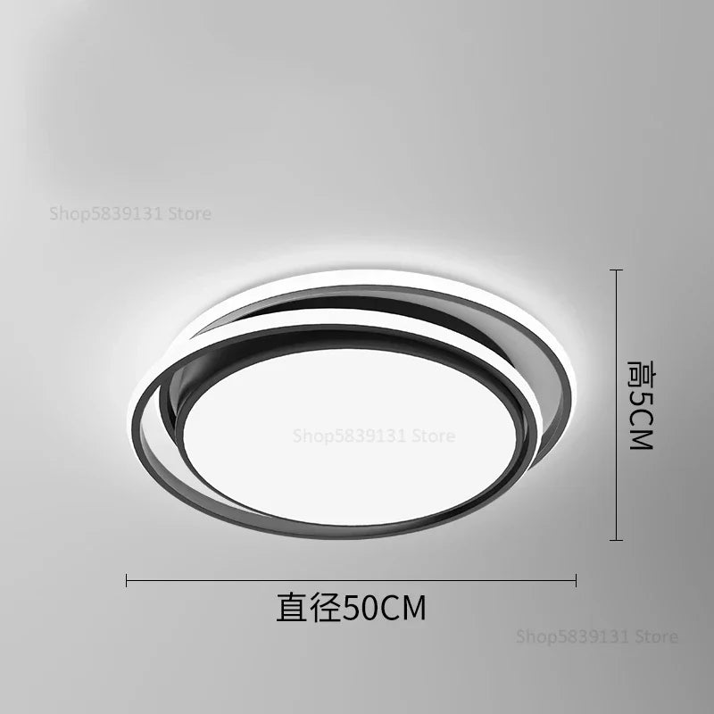 Geometry LED Ceiling Light: Modern Nordic Light Luxury for Living Room Decor