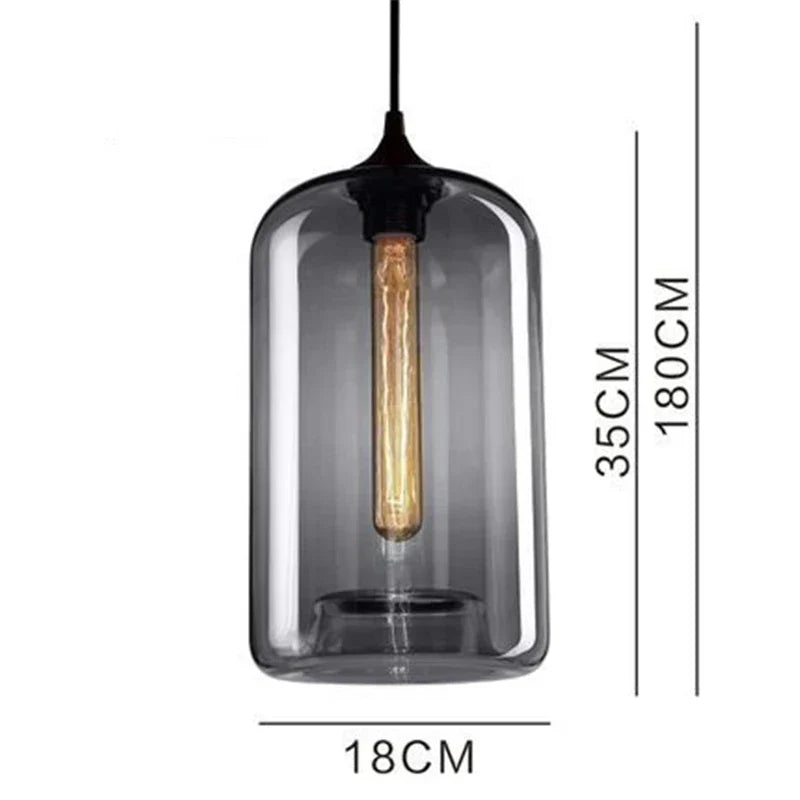 Glass Pendant Light Scandinavian Creative Hanging Lamp Modern Decor Lighting