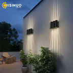 12W Black Outdoor LED Sconce Light IP65 Waterproof Alumunim Garden Villa Porch Lamp