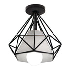 Vintage Industrial LED Ceiling Light Shade for Living Room Kitchen Cage Home Decor