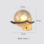 Japanese Moon Wood Wall Lamp - Minimalist Design - LED Sconce Lights