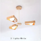 Windmill Wooden Chandelier - LED Loft Industrial Lighting for Home Decor