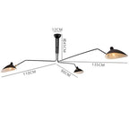 Nordic Spider LED Ceiling Lamp Iron Black Industrial Decor Living Room Light