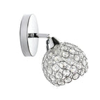 Crystal Wall Sconce: Modern Bedside Wall Lamp for Home Decor