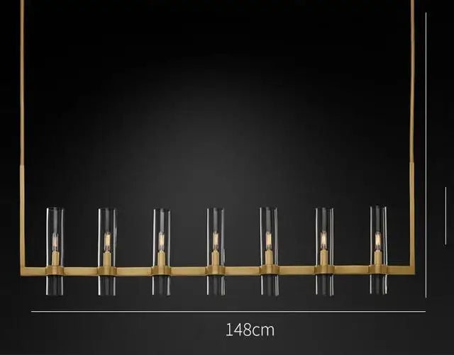 Glass Chandelier Pendant Lamp with E14 LED, Chrome Finish, Retro Design