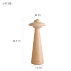 Kids UFO Wood LED Table Lamp: Modern, Dimmable, Cartoon Design, Ideal for Children's Bedroom