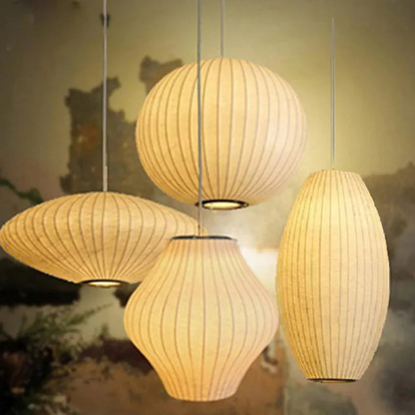 Scandinavian Japanese Chandelier Pendant Lamp Staircase Dining Hall Bar Lighting