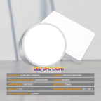 LED Ceiling Light: Modern Ultra-thin Panel, 6-48W, Surface Mounted for Living Room