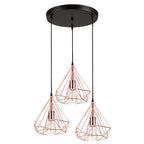 Industrial LED Pendant Light Vintage Loft Cage Hanging Lamp for Home Decor
