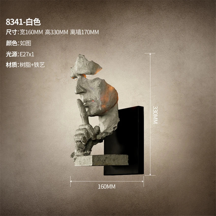 Retro Industrial Style Wall Sconce for Bar Restaurant Villa Decoration