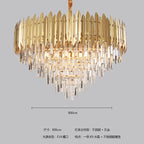 Crystal Chandelier: Modern Dining Room Lighting for Bedroom, Villa, 2024 New Collection