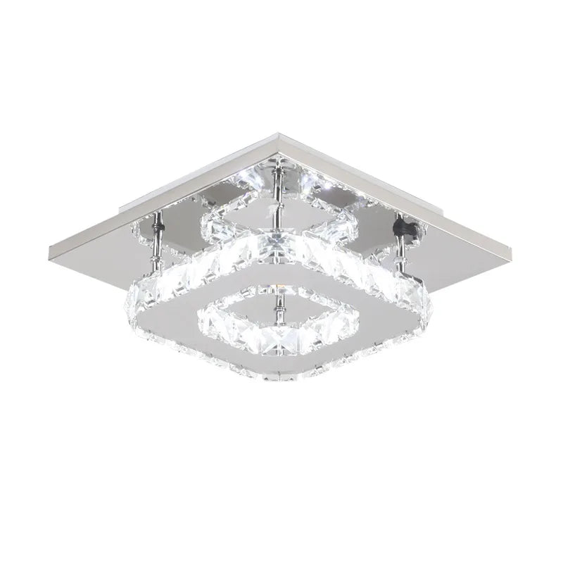 LED Crystal Ceiling Chandelier for Home Decor in Modern Nordic Style