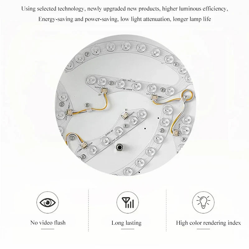 Luxury Nordic LED Dual Purpose Chandelier for Dining Room, Kitchen, Bedroom, and Living Room