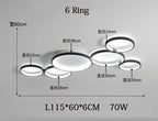 Nordic Remote Control LED Ceiling Lamp for Living Room, Study Room - Modern & Creative