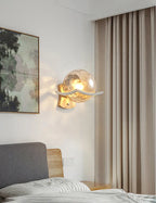 Japanese Moon Wood Wall Lamp - Minimalist Design - LED Sconce Lights