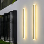 LED Wall Lamp: Waterproof, Dimmable, Aluminum, Outdoor Sconce Light - Gold
