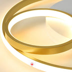 Nordic Gold Chandelier: Dimmable Remote Ceiling Light for Bedroom & Living Room